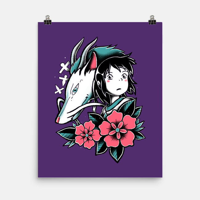 The Girl And The Dragon-None-Matte-Poster-estudiofitas