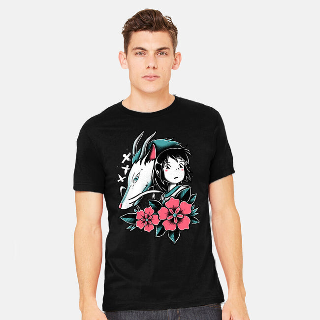The Girl And The Dragon-Mens-Heavyweight-Tee-estudiofitas