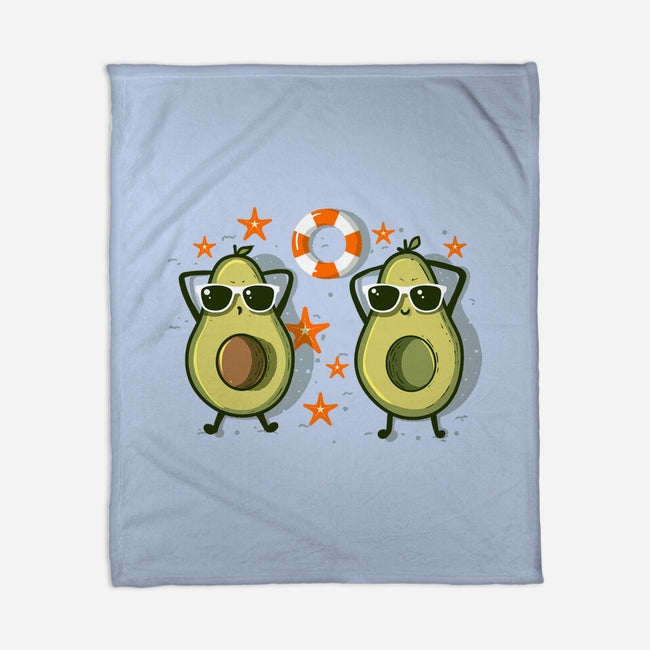 Summertime Avocados-None-Fleece-Blanket-erion_designs