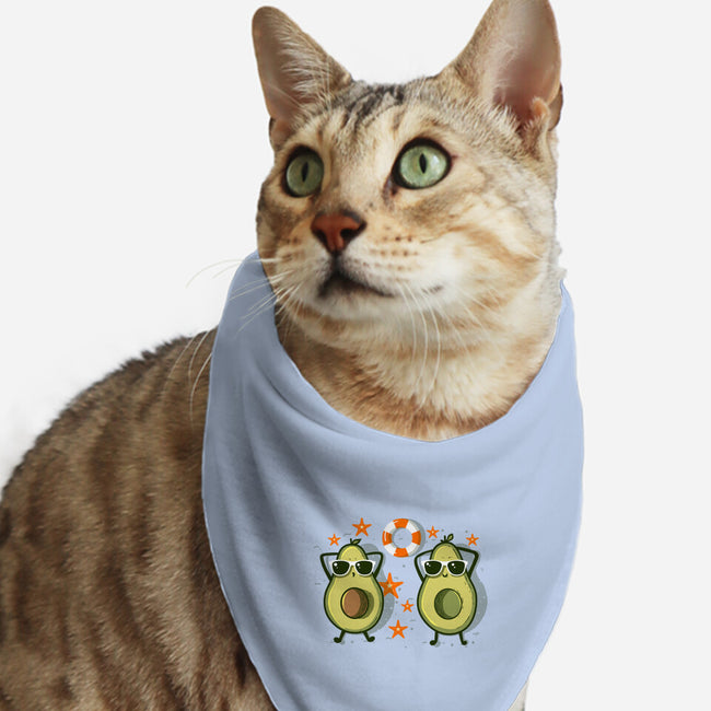 Summertime Avocados-Cat-Bandana-Pet Collar-erion_designs