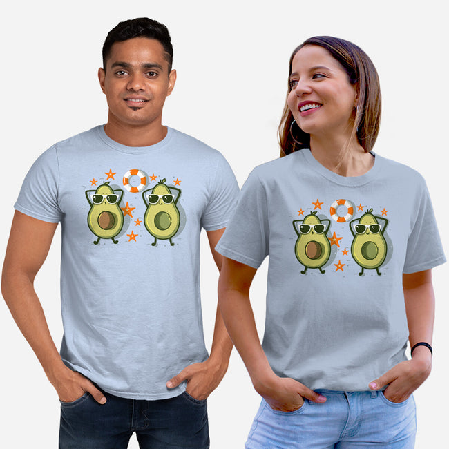 Summertime Avocados-Unisex-Basic-Tee-erion_designs
