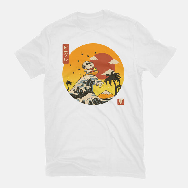 The Great Beagle Off Kanagawa-Mens-Basic-Tee-retrodivision