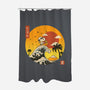 The Great Beagle Off Kanagawa-None-Polyester-Shower Curtain-retrodivision