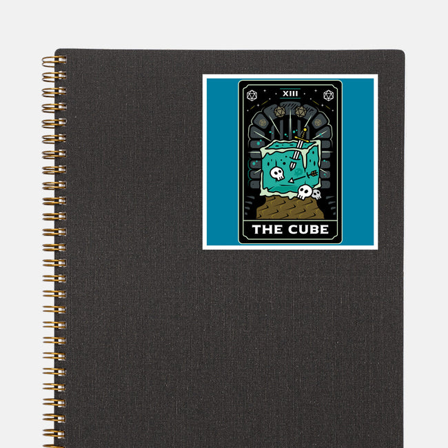 The Cube Tarot Card-None-Glossy-Sticker-Logozaste