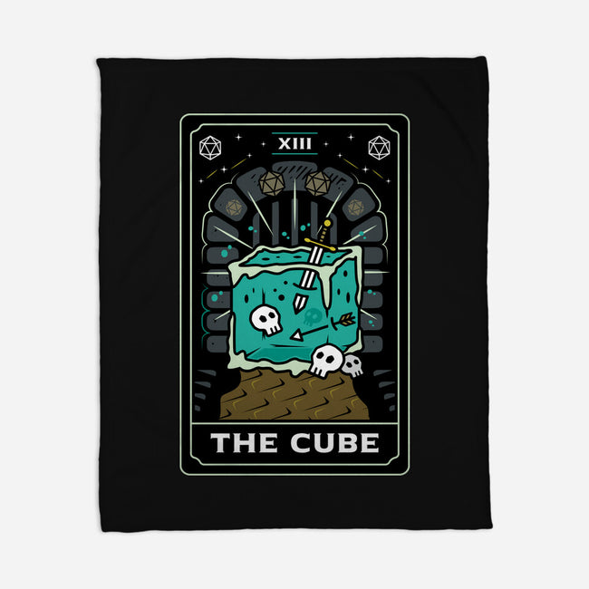 The Cube Tarot Card-None-Fleece-Blanket-Logozaste