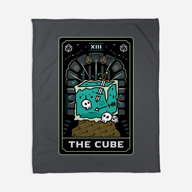 The Cube Tarot Card-None-Fleece-Blanket-Logozaste