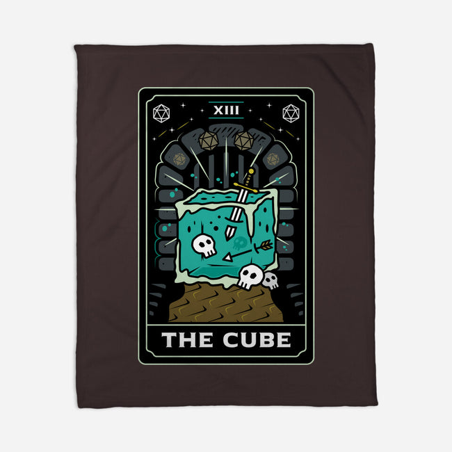 The Cube Tarot Card-None-Fleece-Blanket-Logozaste