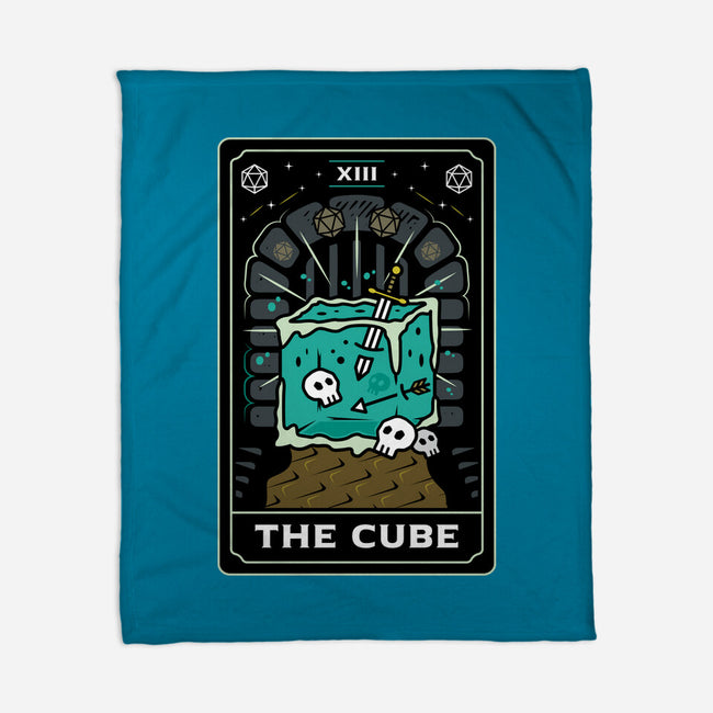 The Cube Tarot Card-None-Fleece-Blanket-Logozaste