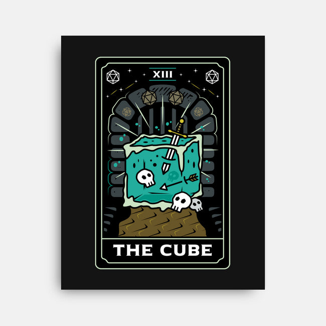 The Cube Tarot Card-None-Stretched-Canvas-Logozaste