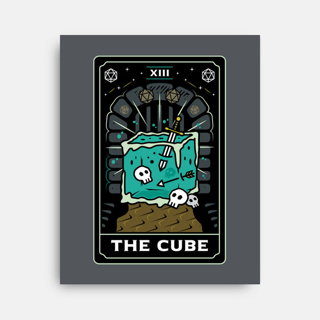 The Cube Tarot Card-None-Stretched-Canvas-Logozaste