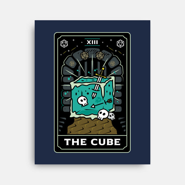 The Cube Tarot Card-None-Stretched-Canvas-Logozaste