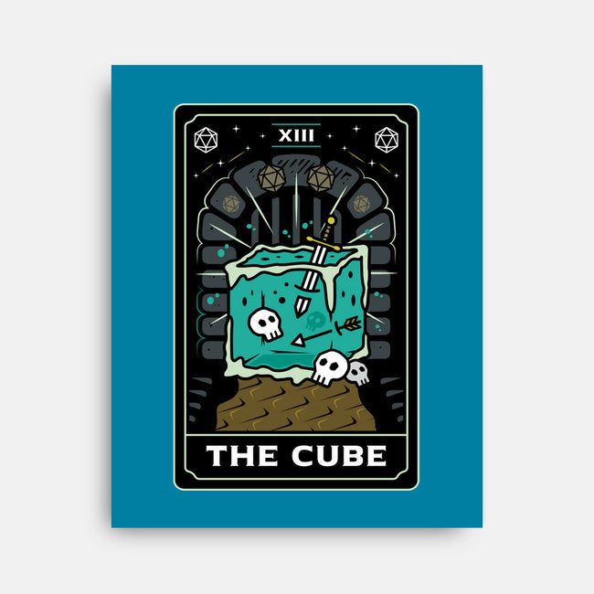 The Cube Tarot Card-None-Stretched-Canvas-Logozaste