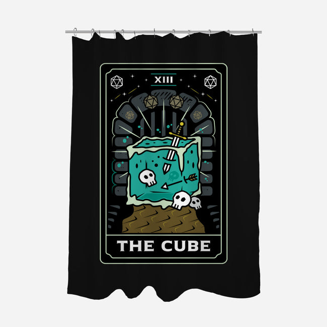 The Cube Tarot Card-None-Polyester-Shower Curtain-Logozaste