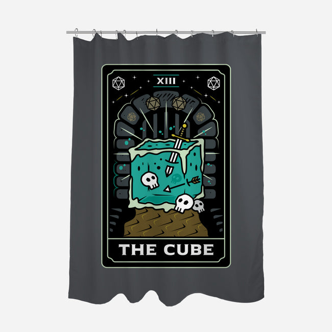 The Cube Tarot Card-None-Polyester-Shower Curtain-Logozaste