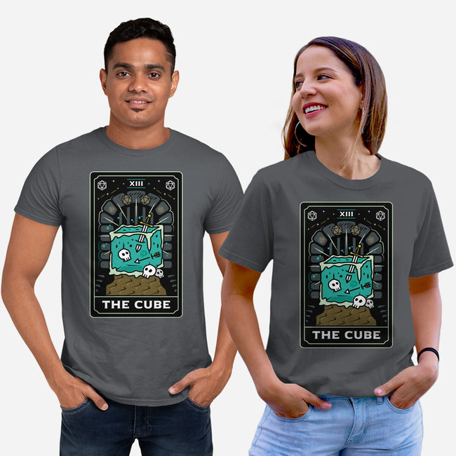 The Cube Tarot Card-Unisex-Basic-Tee-Logozaste