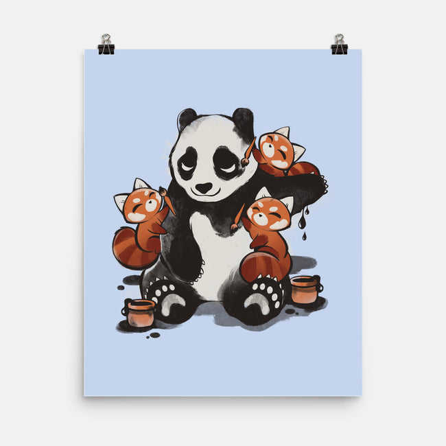 Panda Tattoo-None-Matte-Poster-ricolaa
