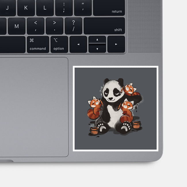 Panda Tattoo-None-Glossy-Sticker-ricolaa