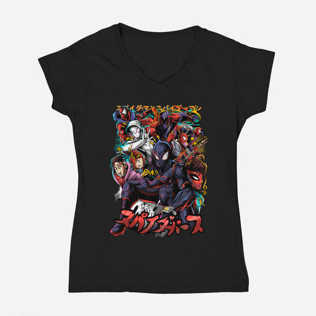 The Multiverse-Womens-V-Neck-Tee-Conjura Geek