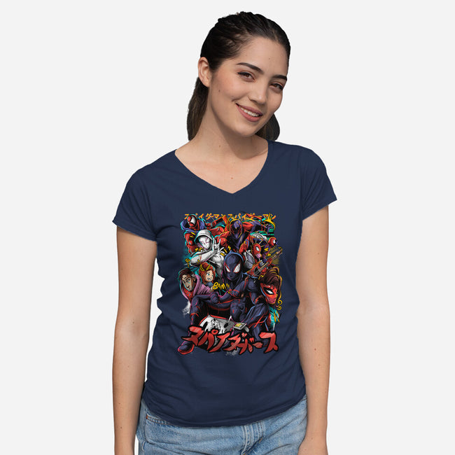 The Multiverse-Womens-V-Neck-Tee-Conjura Geek