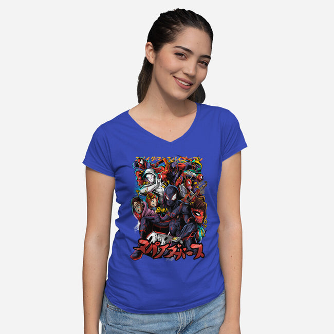 The Multiverse-Womens-V-Neck-Tee-Conjura Geek