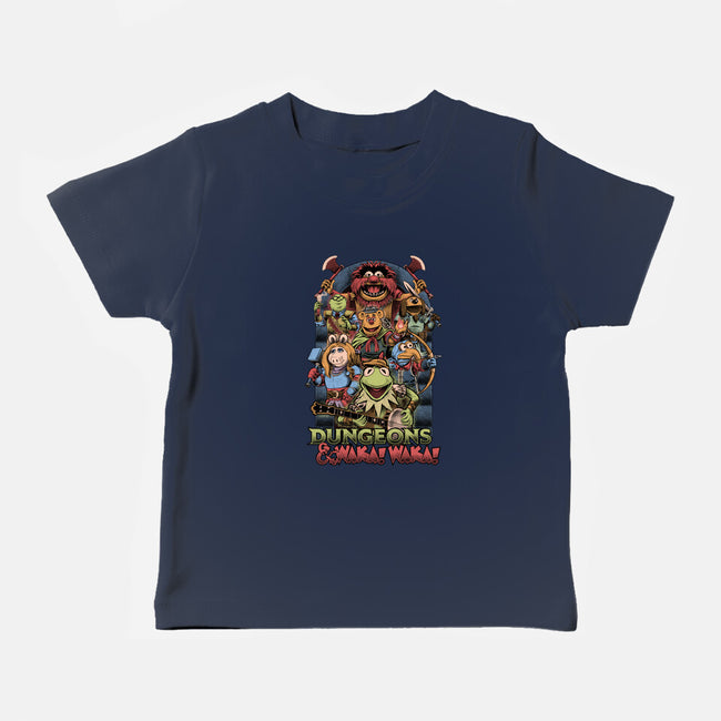 Dungeons And Waka Waka-Baby-Basic-Tee-Studio Mootant