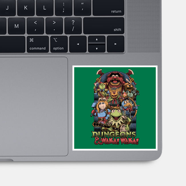 Dungeons And Waka Waka-None-Glossy-Sticker-Studio Mootant