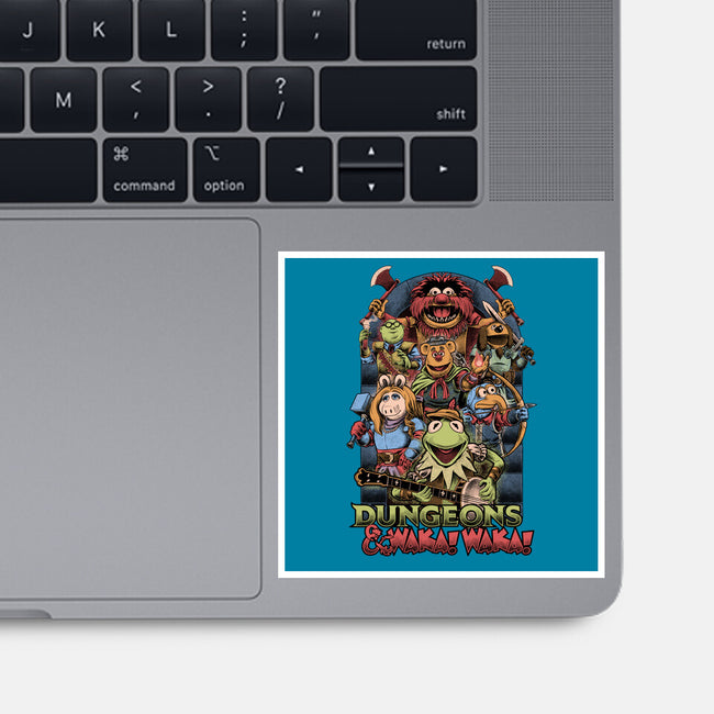 Dungeons And Waka Waka-None-Glossy-Sticker-Studio Mootant