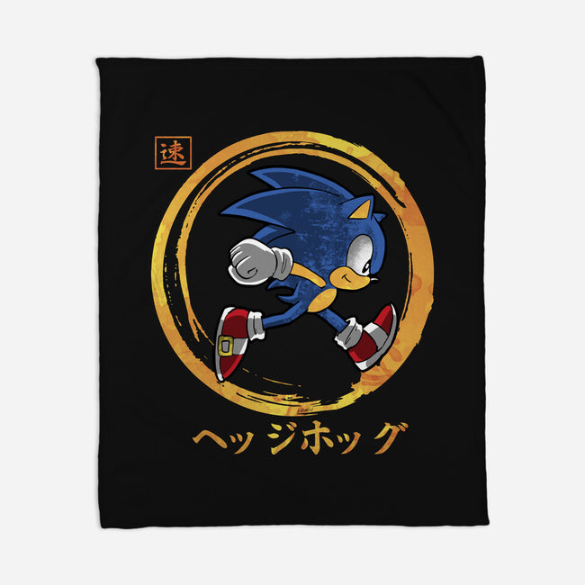 Quick Hedgehog-None-Fleece-Blanket-Andriu
