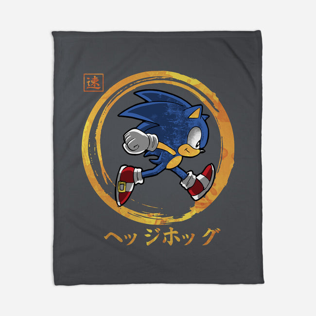 Quick Hedgehog-None-Fleece-Blanket-Andriu