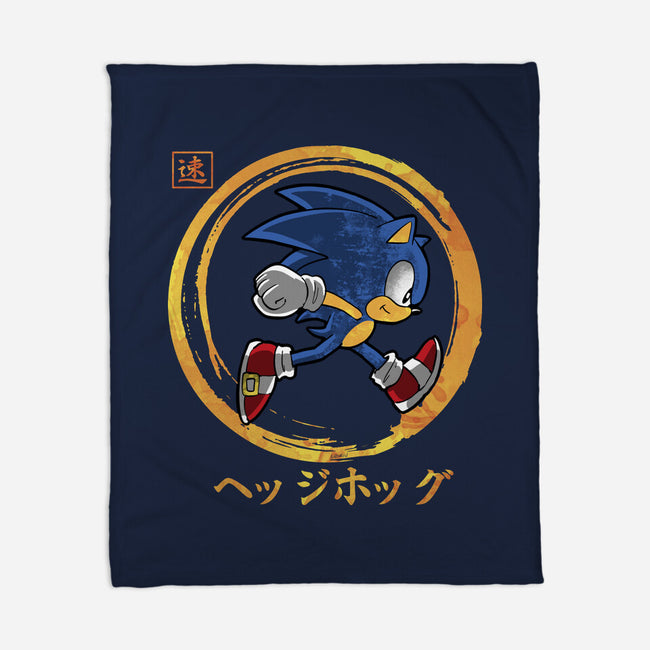 Quick Hedgehog-None-Fleece-Blanket-Andriu