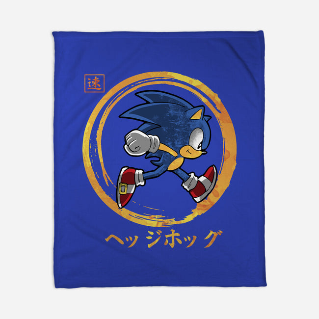 Quick Hedgehog-None-Fleece-Blanket-Andriu