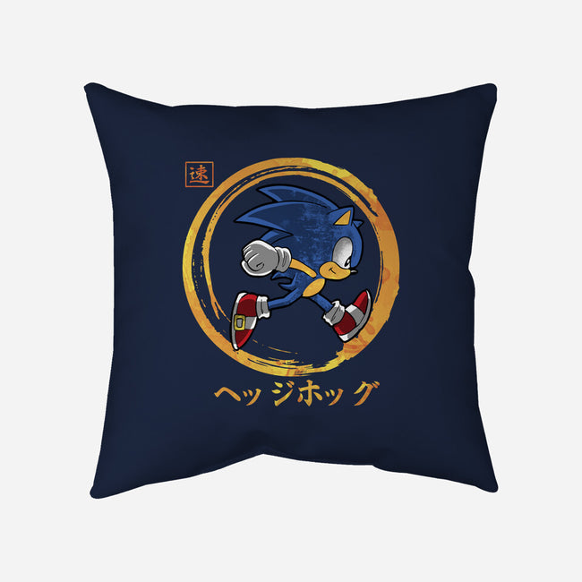 Quick Hedgehog-None-Removable Cover w Insert-Throw Pillow-Andriu