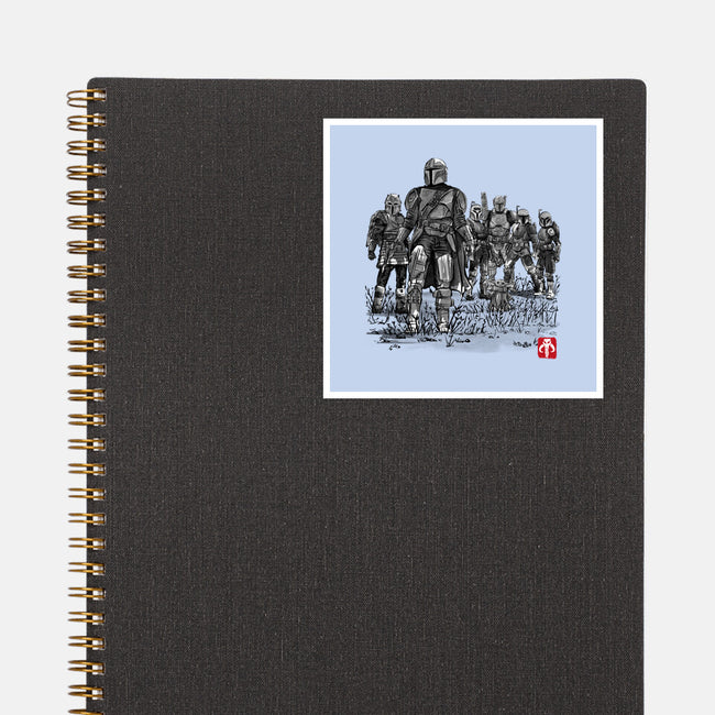 Seven Mandalorians-None-Glossy-Sticker-DrMonekers