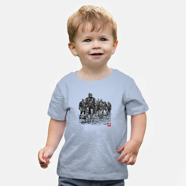 Seven Mandalorians-Baby-Basic-Tee-DrMonekers