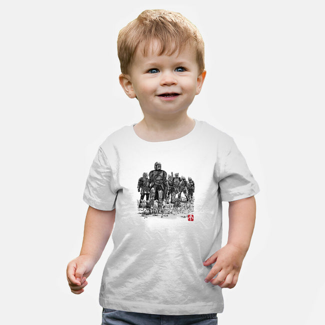 Seven Mandalorians-Baby-Basic-Tee-DrMonekers