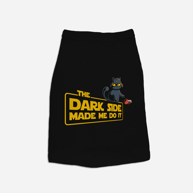 The Dark Side Made Me Do It-Cat-Basic-Pet Tank-erion_designs