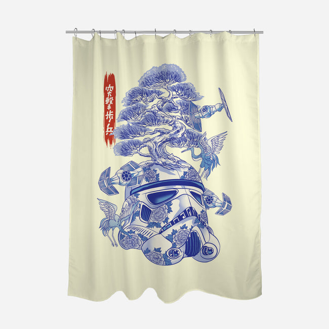 Porcelain Trooper-None-Polyester-Shower Curtain-gaci