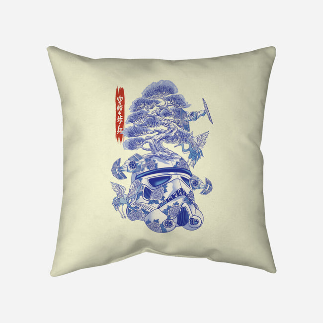Porcelain Trooper-None-Removable Cover-Throw Pillow-gaci