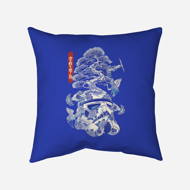 Porcelain Trooper-None-Removable Cover-Throw Pillow-gaci