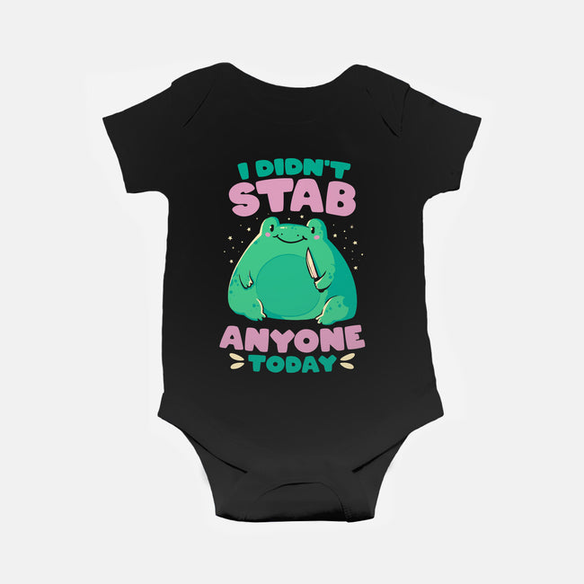 I Didn't Stab Anyone Today-Baby-Basic-Onesie-eduely