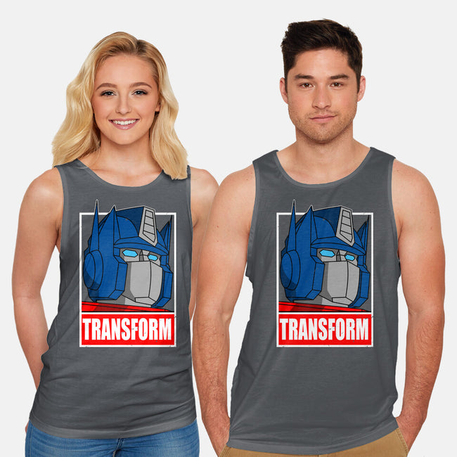 Obey And Transform-Unisex-Basic-Tank-Boggs Nicolas