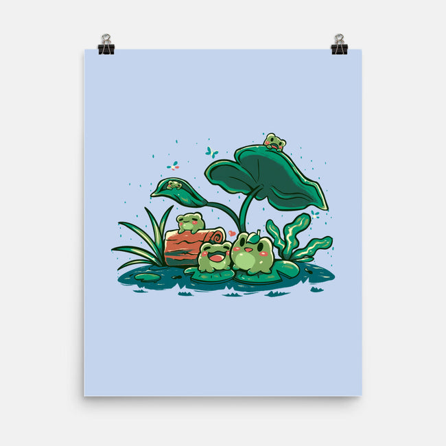 Froggy Friends-None-Matte-Poster-TechraNova