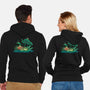 Froggy Friends-Unisex-Zip-Up-Sweatshirt-TechraNova