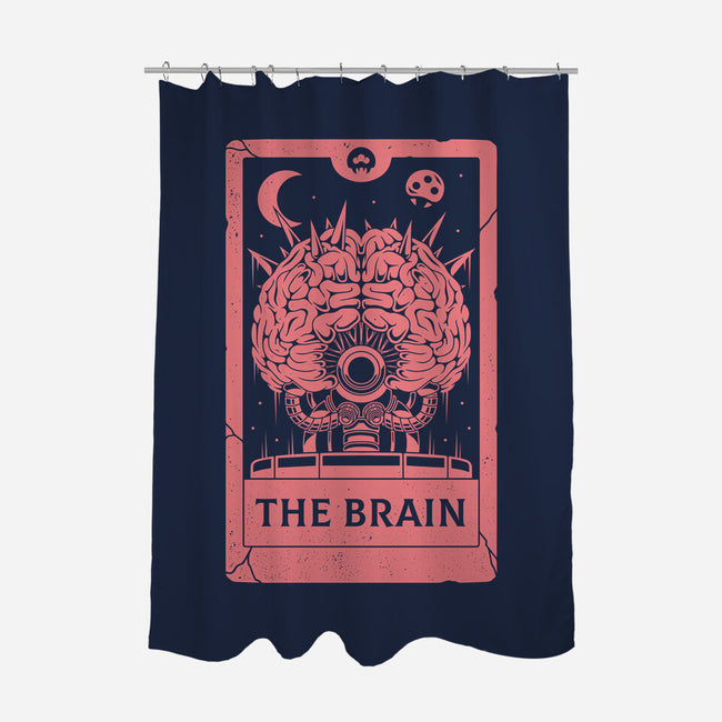 The Brain Tarot Card-None-Polyester-Shower Curtain-Alundrart