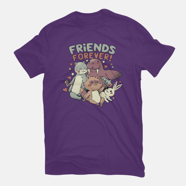 Galaxy Friends-Womens-Fitted-Tee-tobefonseca