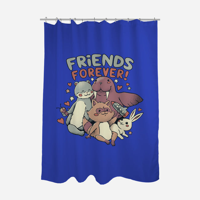 Galaxy Friends-None-Polyester-Shower Curtain-tobefonseca