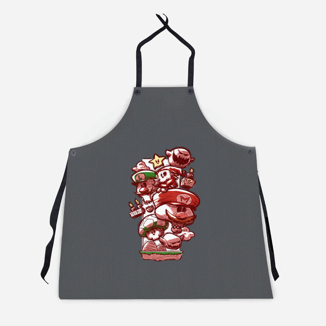 Skull Bros-Unisex-Kitchen-Apron-Ca Mask