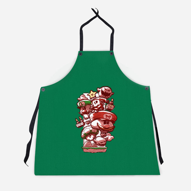 Skull Bros-Unisex-Kitchen-Apron-Ca Mask
