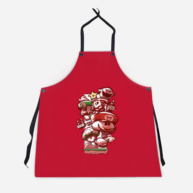 Skull Bros-Unisex-Kitchen-Apron-Ca Mask