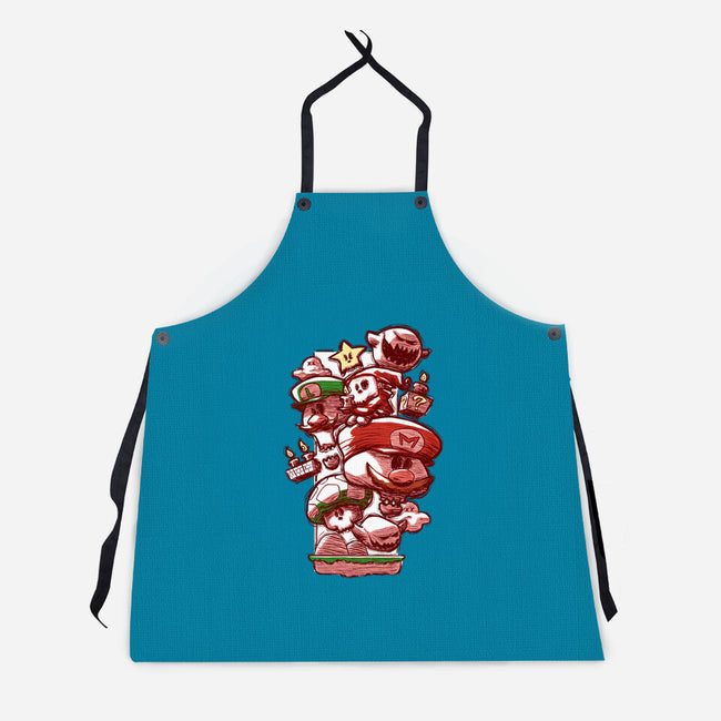Skull Bros-Unisex-Kitchen-Apron-Ca Mask